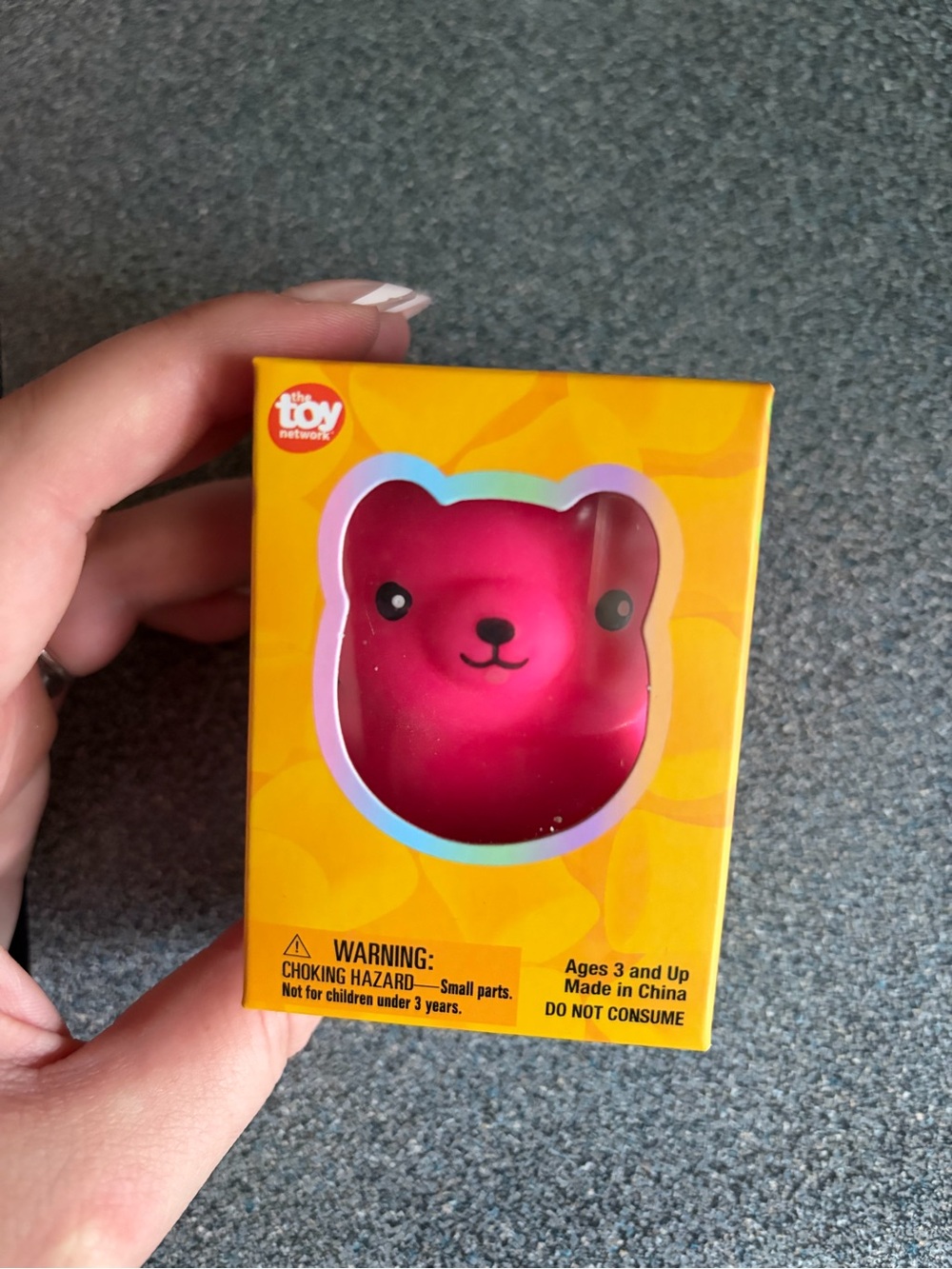 Pink Bear Squishy Kids Toy